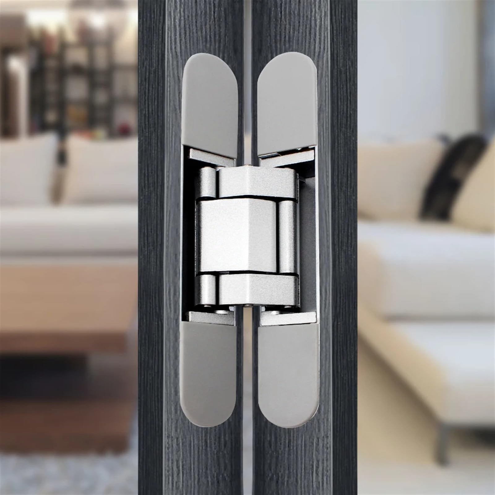 Cerniere A Scomparsa 40KG/80KG/120KG Cerniera for porta in legno pieghevole nascosta for mobili for per cabinet(Black,G80)