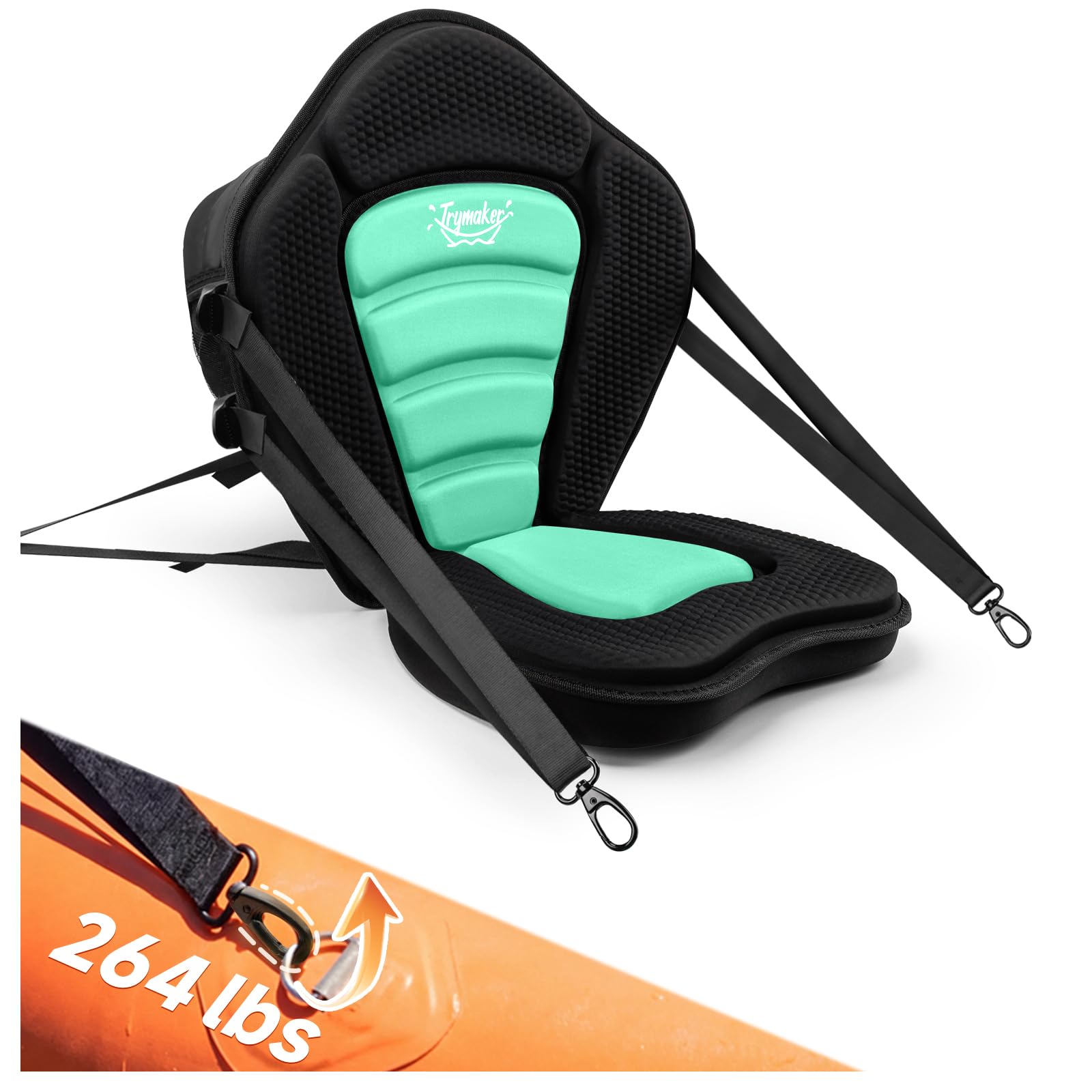 Trymaker Paddle Board Seat, Capacity 120kg Universal kayak Seat for Inflatable Paddleboard, Sup, Canoe, Fishing Boat