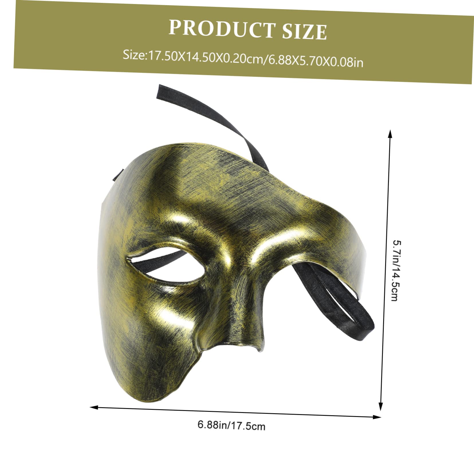 ibasenice Máscara De Media Cara Un Ojo Máscara Decorativa De Halloween Baile De Graduación Decoración De Hombres Máscaras De Disfraces Para Mujeres Mascarade Abdominales