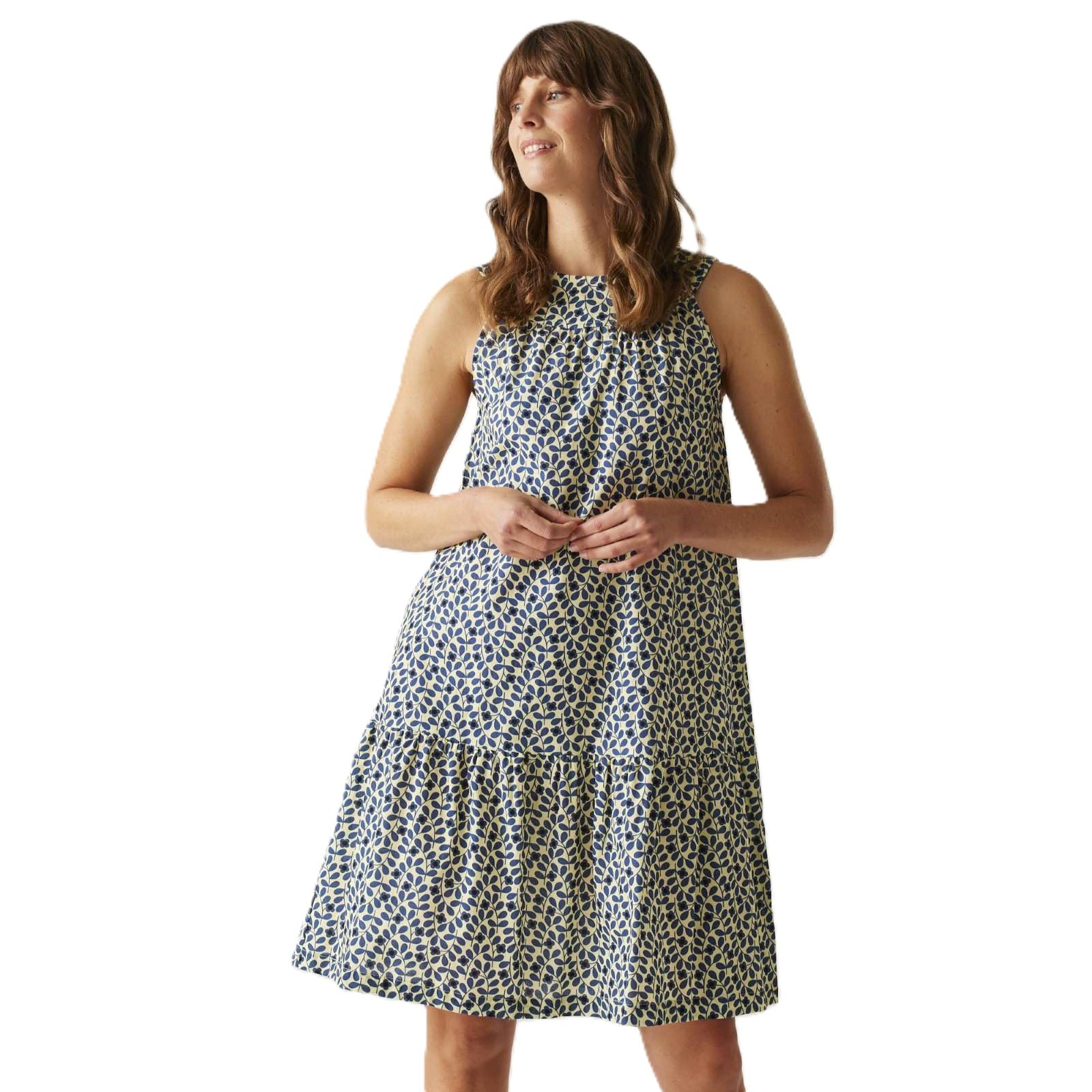 Regatta Women's Jasmine Flower Blue X Orla Kiely Summer Dress Ii