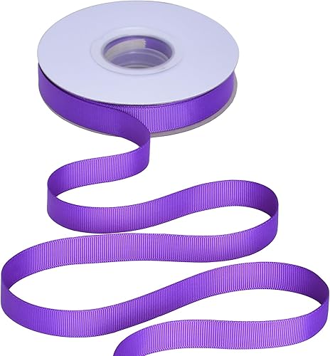 Miniatura 5 de YAMA Rollo de cinta de grogrén sólido de 0.6in, 25 yardas para cintas de regalo, color negro