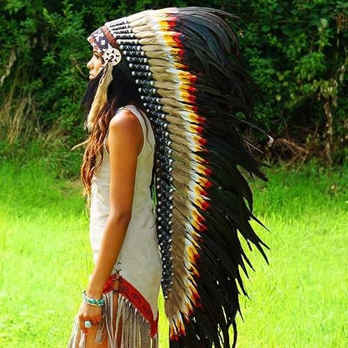 Miniatura 2 de Novum Crafts Tocado de plumas  Inspirado en indios nativos americanos  Elige color