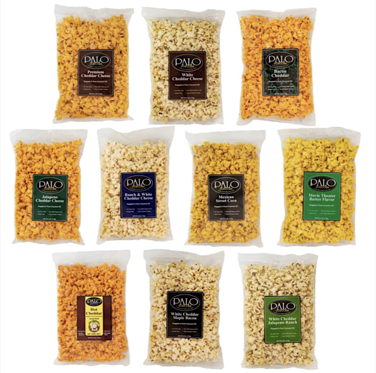 Buy Palo Popcorn Pick Six Custom Variety Pack, 6ounce bags (Pack of 6