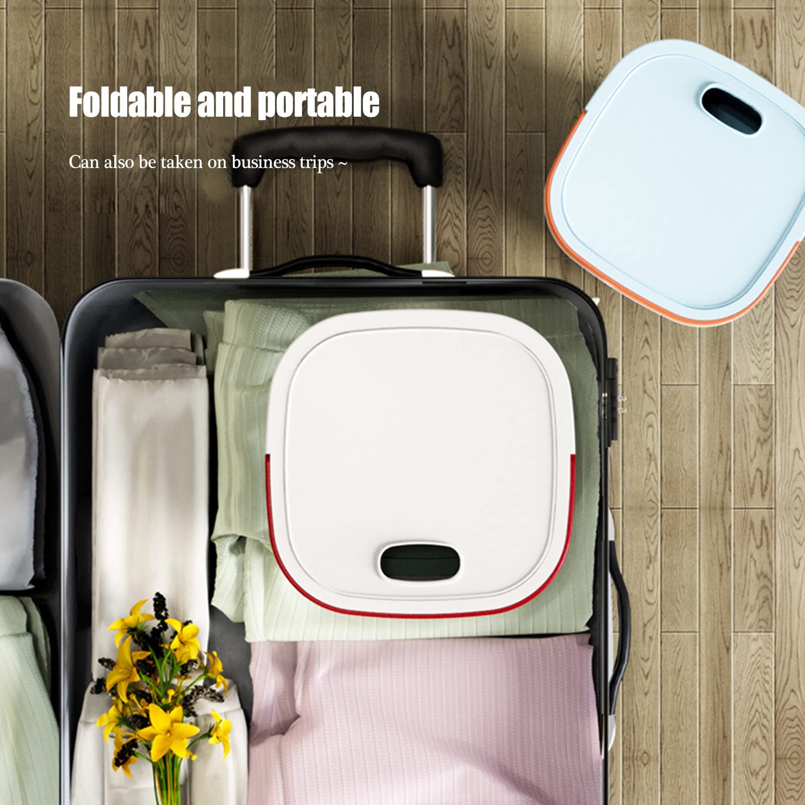 4.5L Mini Lave-Linge,Portable Machine à Laver Mobile pour Le Camping,Petite Turbine Laveuse Automatique Stérilisation à Rayons Bleus pour Voyage Camping Chaussettes sous-vêtements Culottes