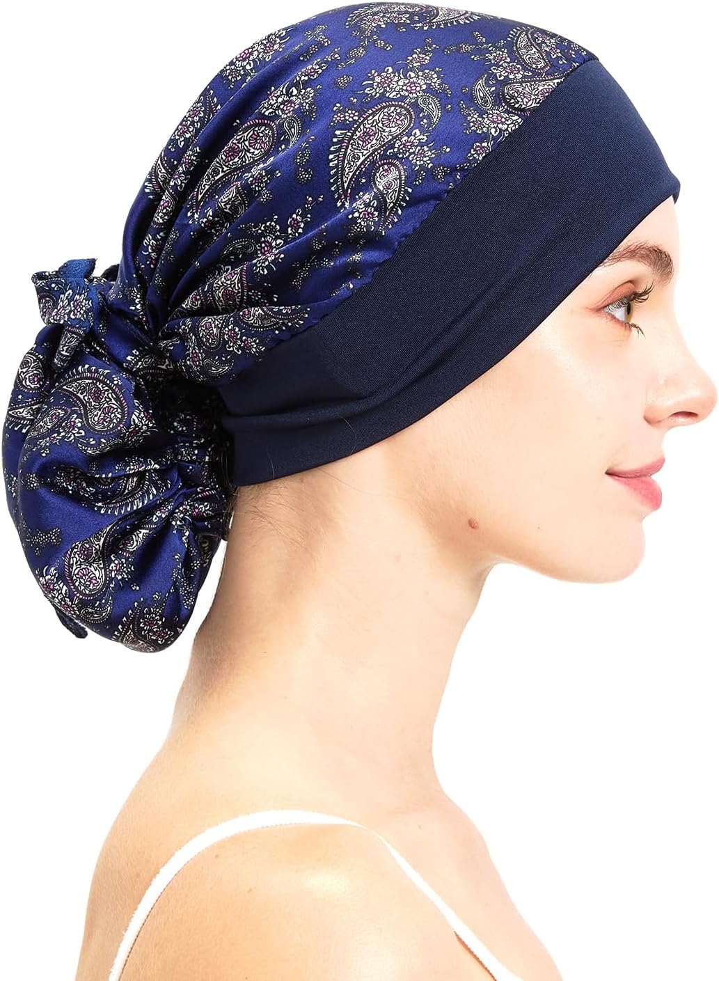 FADACHY Chemo Headwear for Women,Chemo Caps Lightweight for Summer with Head Scarf,Silky Soft Hair Turbans Fashion - Image 4