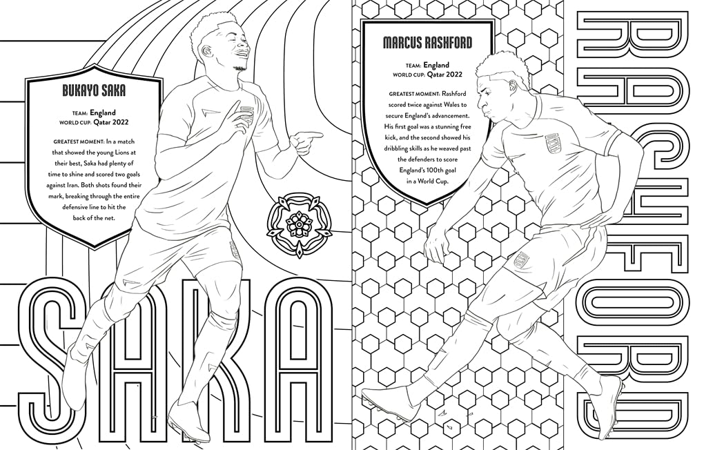 Ultimate Football Heroes Colouring Book: World Cup Greatest Moments: Celebrate the 2026 World Cup with over 50 players to colour