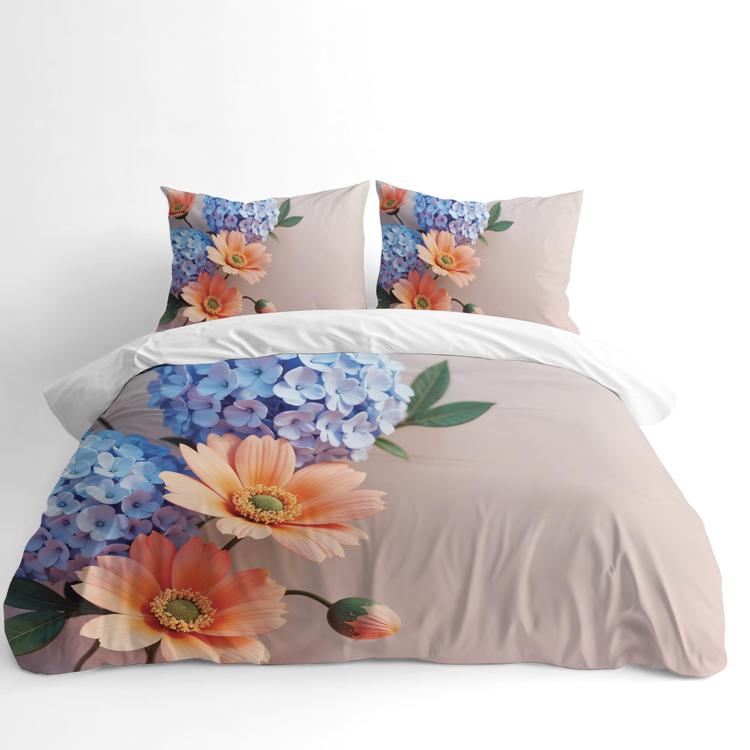 Adam Home 3D Digital Printed Spring Duvet Cover With Matching Pillowcases Home Bedroom Décor Microfiber King Bedding Set Made in UK |Flowers