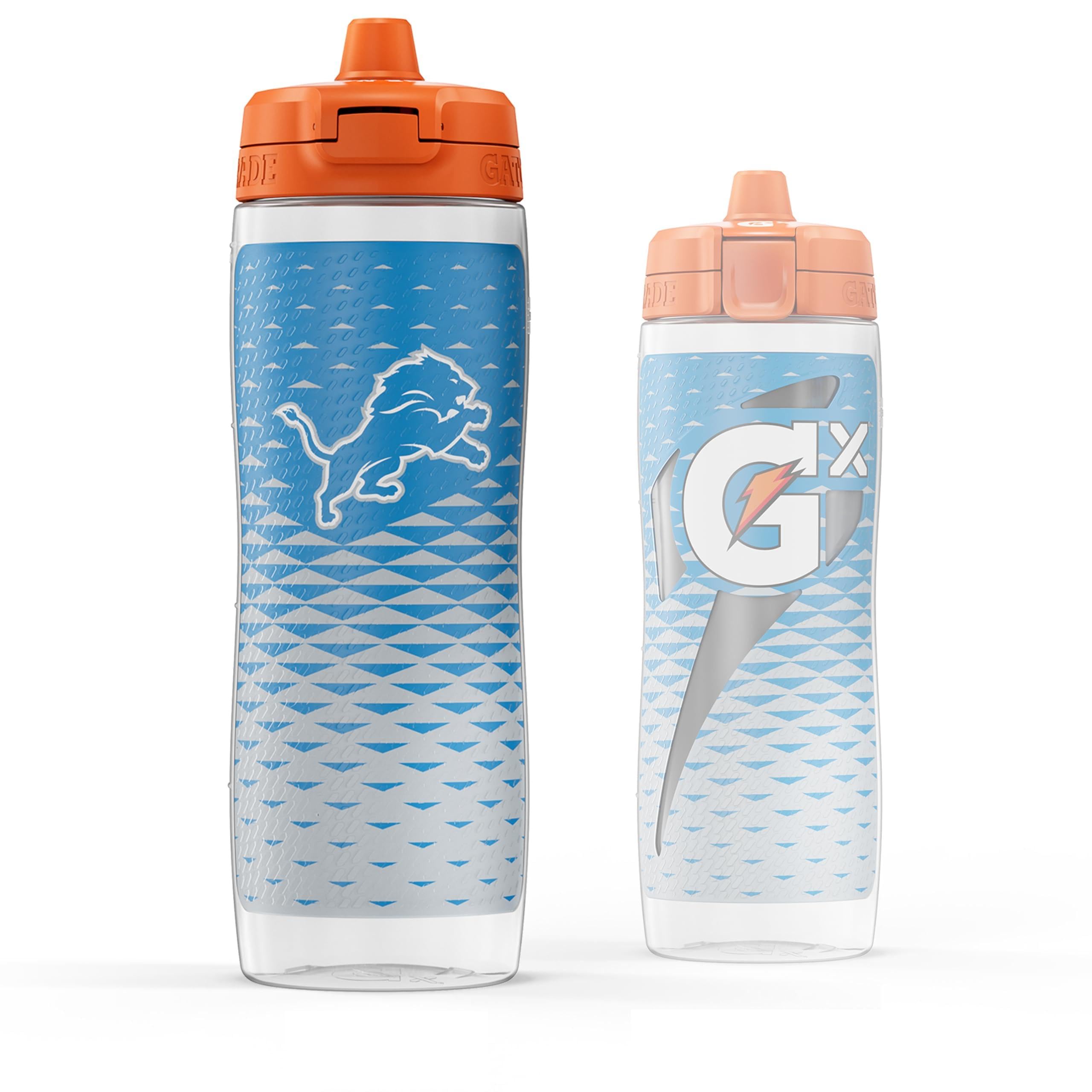 Gatorade Gx NFL Non-Slip Squeeze Bottles, 30 fl oz, Gx Hydration System