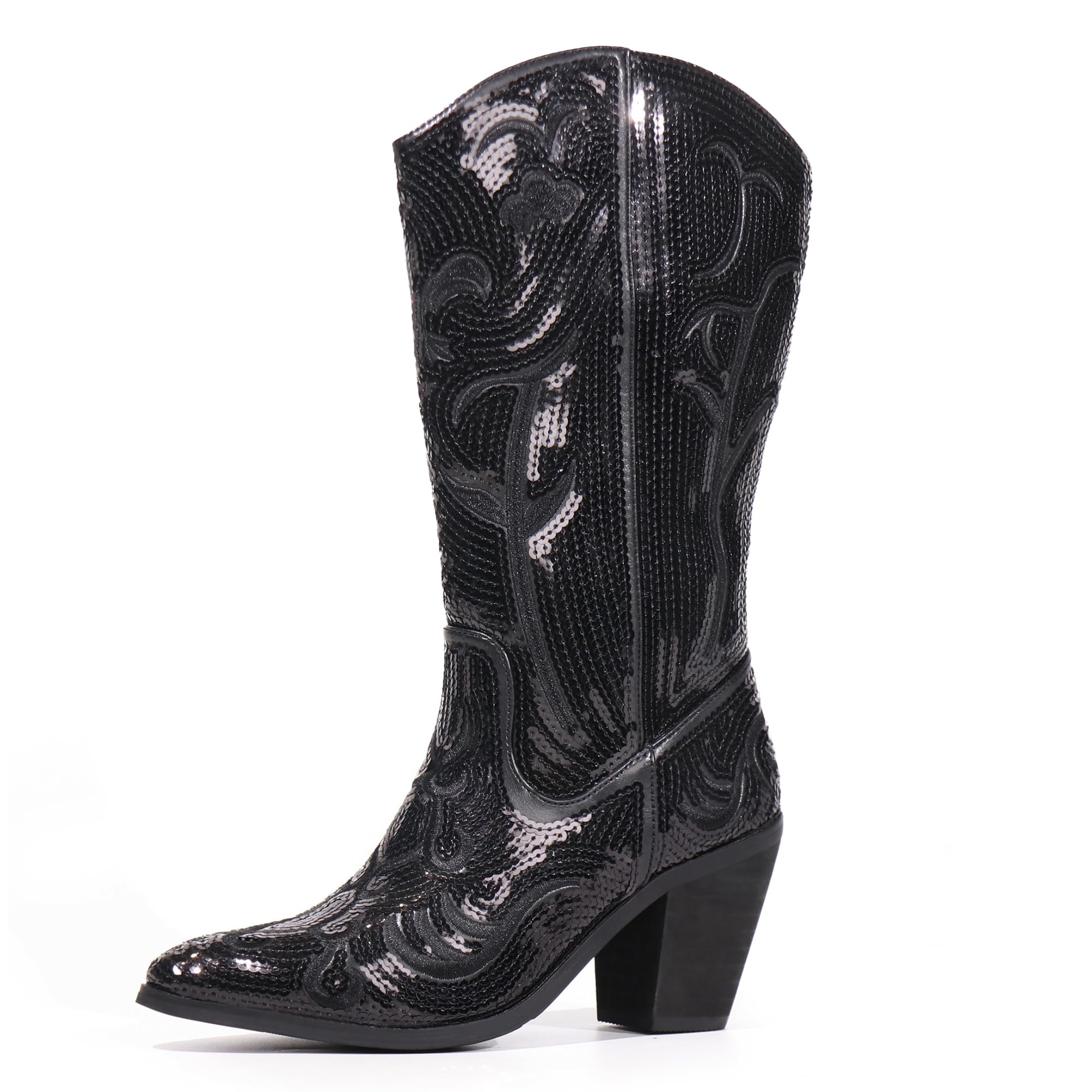 Next REGULAR FIT WESTERN - Cowboy-/Bikerlaarsjes - pink glitter/donkerroze