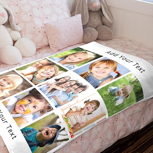 Miniatura 11 de Mantas de monograma personalizadas con nombres, manta personalizada para bebés niñas, manta de envolver con inicial, regalos personalizados