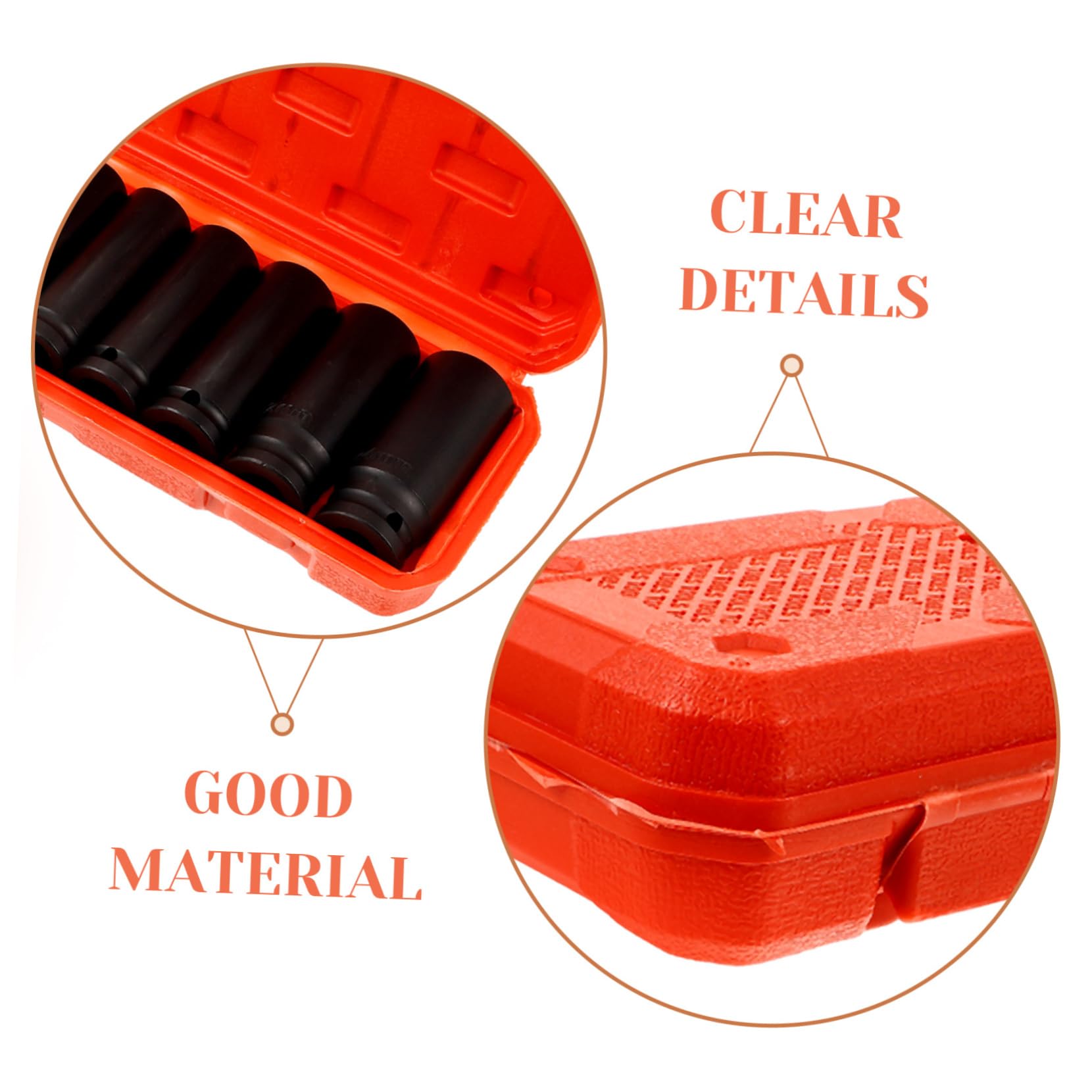 NUOBESTY 10 Pezzi Bussole Profonde per Riparazioni Auto Utensile da Meccanico con Custodia e Design Resistente