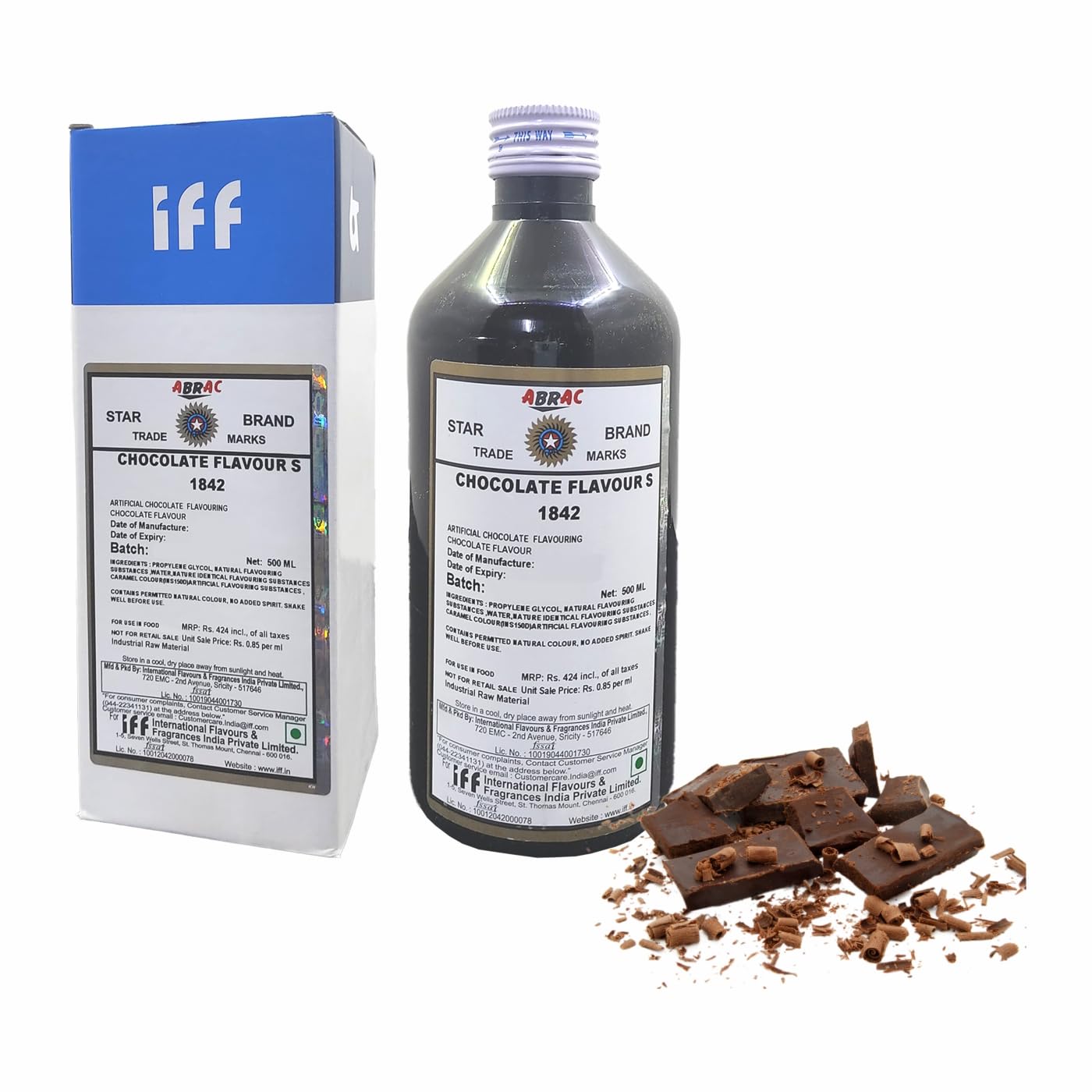 Konfiz IFF Chocolate 1842 Flavour Essence -– 500 ml Bulk Pack