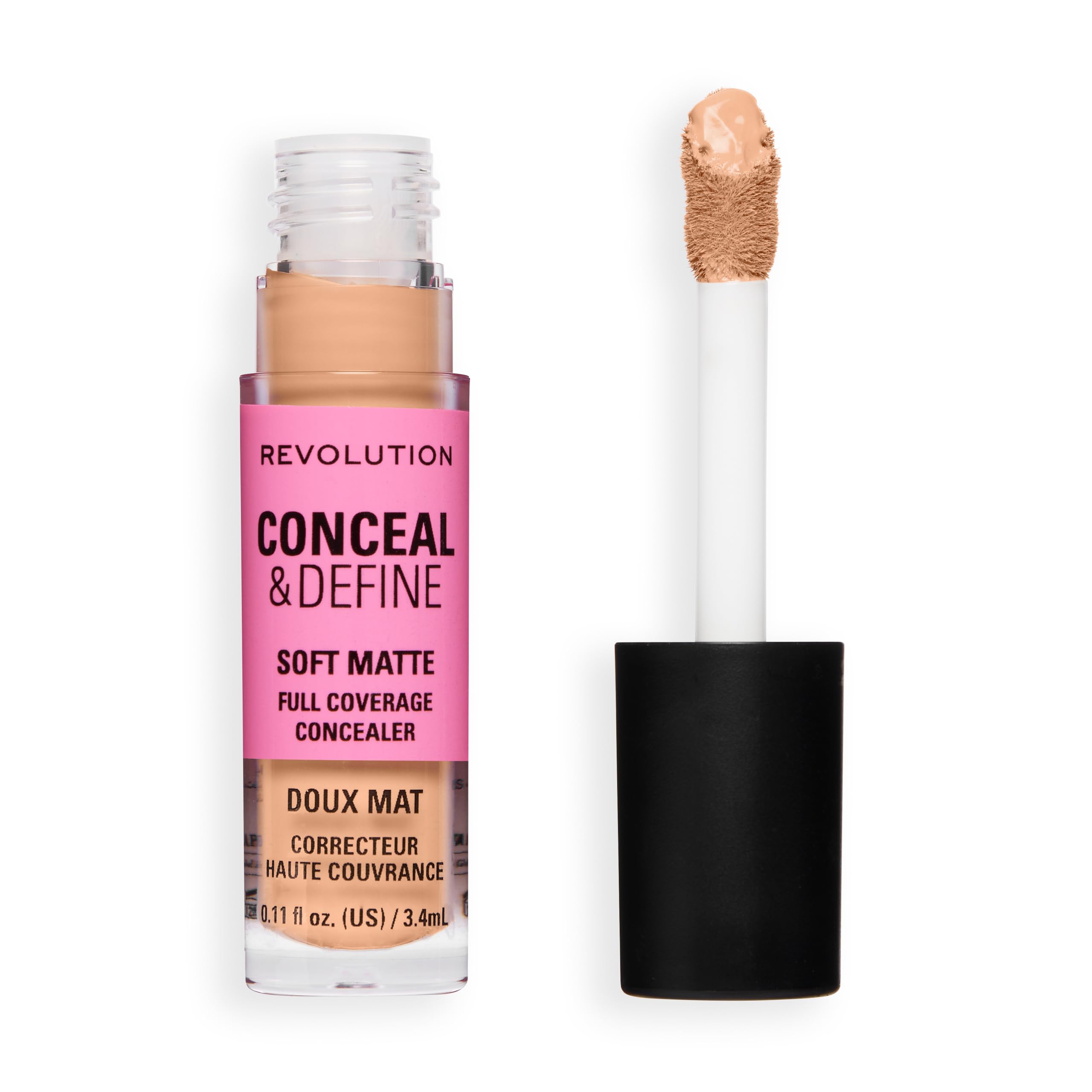 Revolution Conceal & Define Full Coverage Concealer, C5NW Fair or Light