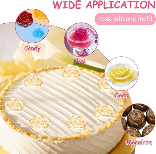 Miniatura 6 de HAIJSEVR Molde de silicona de 6 cavidades para hacer caramelos, gelatina de chocolate, pastel de chocolate, jabón para hornear, molde de silicona de