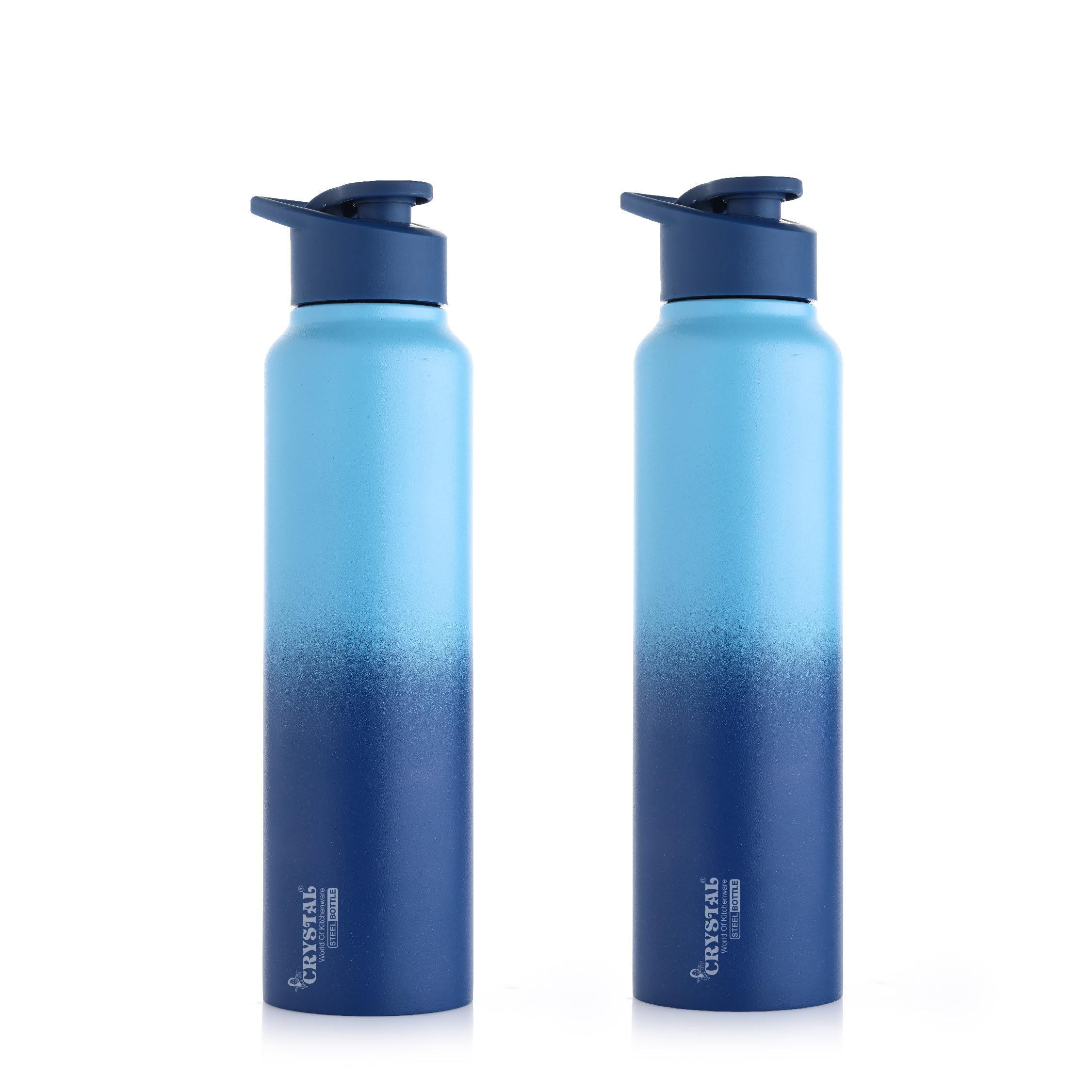 Crystal Aqua 1000 Stainless Steel Water Bottle, 1 Litre
