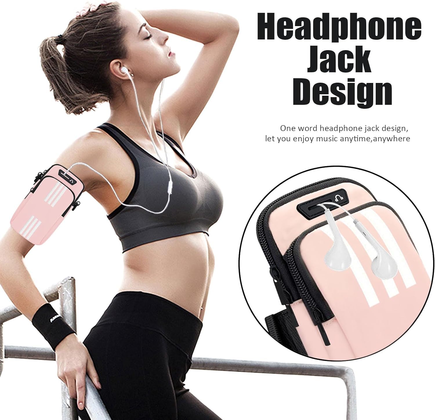 Waterproof Running Belt With Water Bottle Holder - Bounce-Free Waist Pack For Phones, Keys, ID - Adjustable 24-51 Inch, Reflective - View #10
