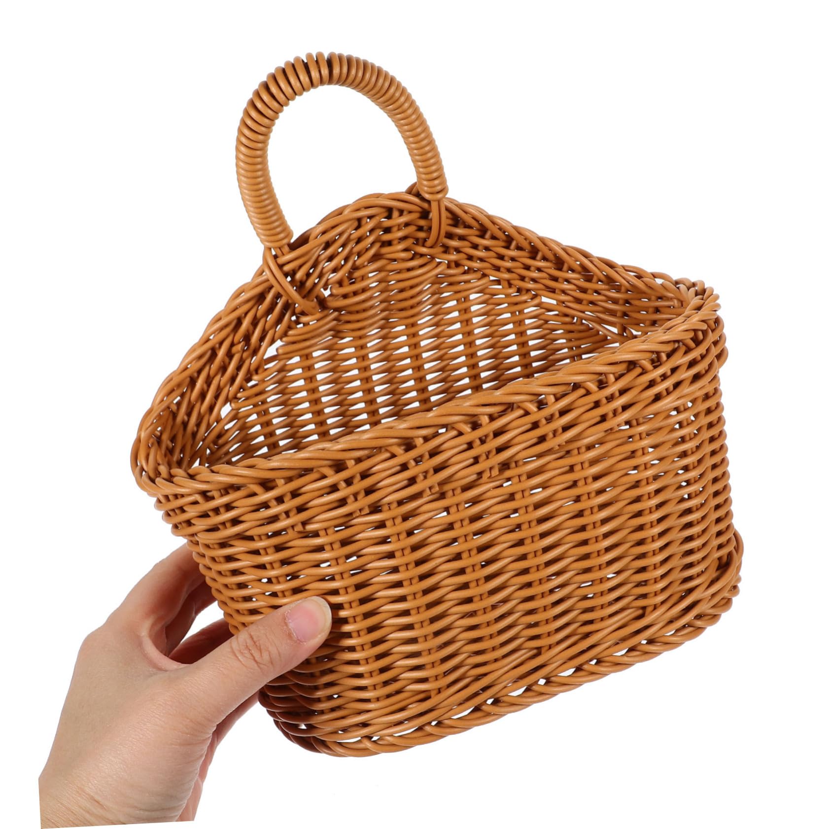 ORFOFE 3pezzi Cesta Appendi Cucina Plastica Intrecciata Contenitore Decorativo Per Posate e Cucina Stile Country Per Organizzare e Accessori