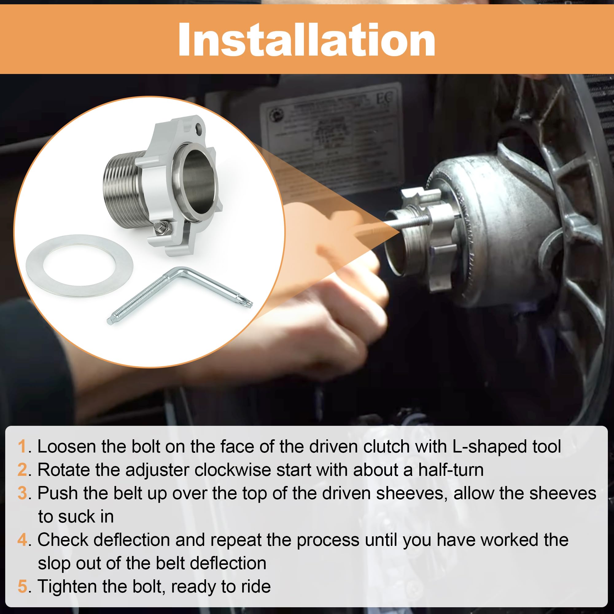 Amazon.com: Jetuplusllc Secondary Clutch Drive Belt Adjuster
