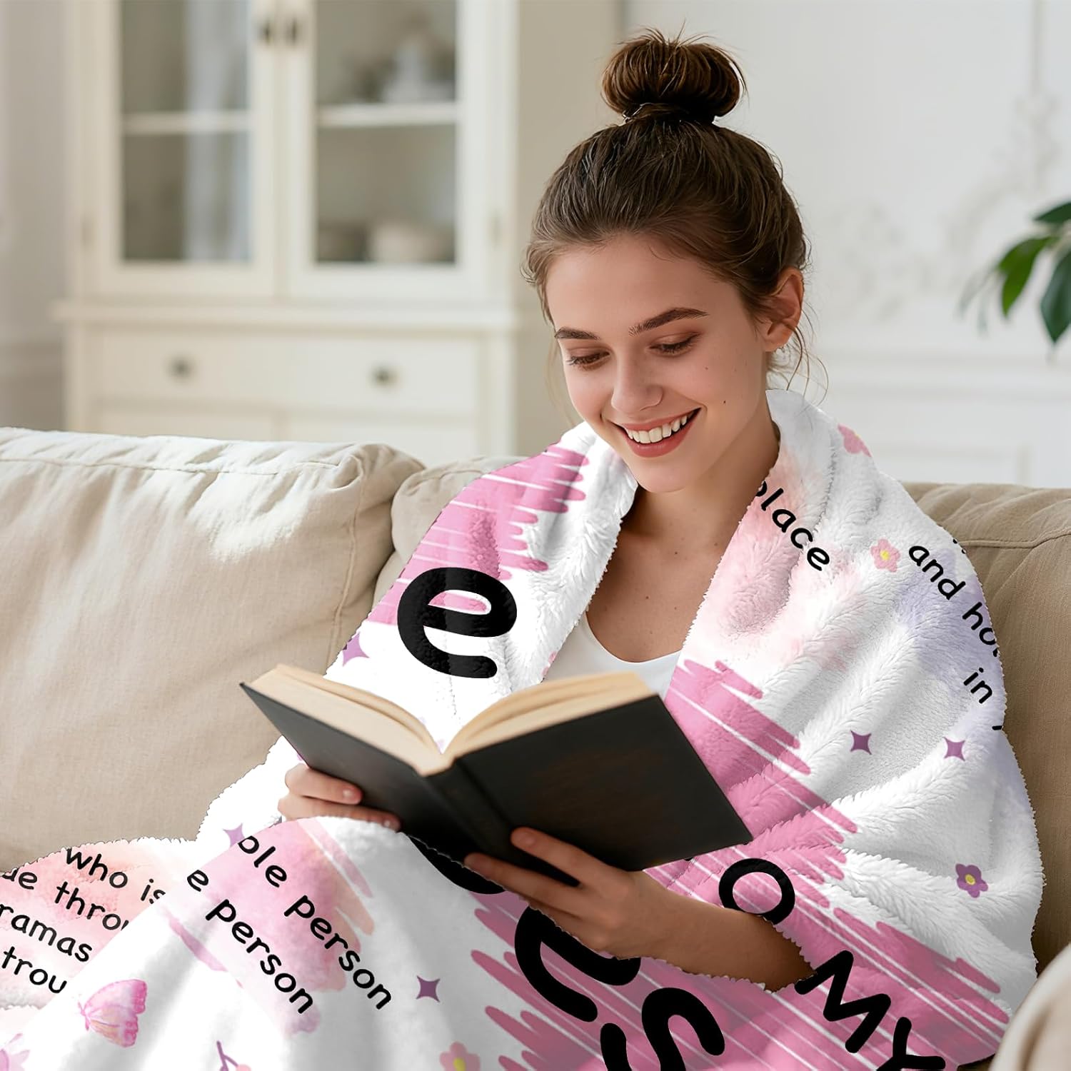 Bestie Blanket - Best Friend Birthday Gifts for Women, Christmas Birthday Gifts for Best Friend Woman, Gift for Besties, Friendship Gift for Women, 50"x60" - Image 3