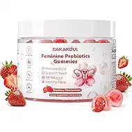 Feminine Balance Gummies for Women,Vaginal Probiotics Supports pH Balance, Digestive Health,Vegan,Gluten-Free, Strawberry Flavor with Filled,60 Gummies