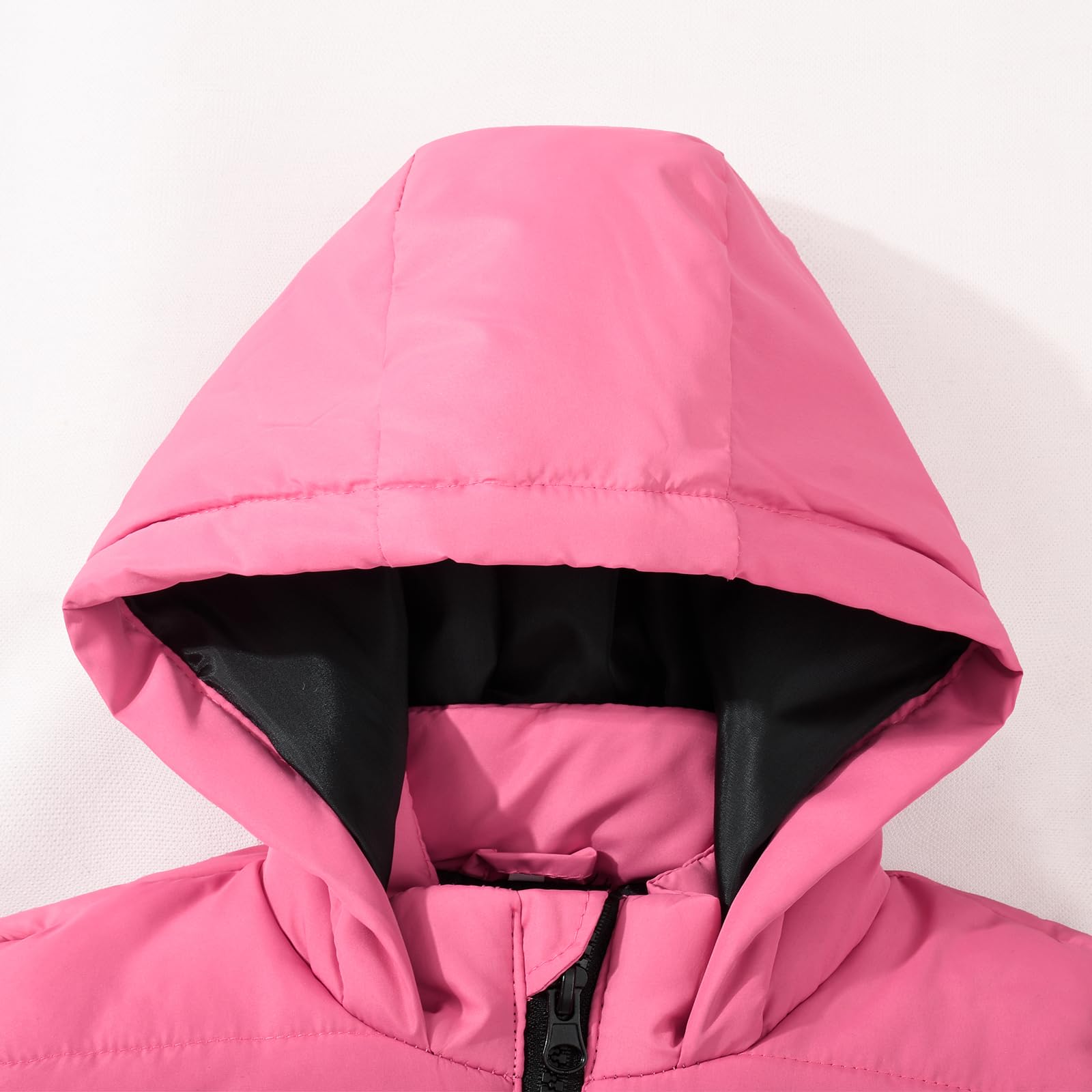 JOYSON Gilet imbottito per bambini, senza maniche, trapuntato, con cappuccio, età 5-14 anni