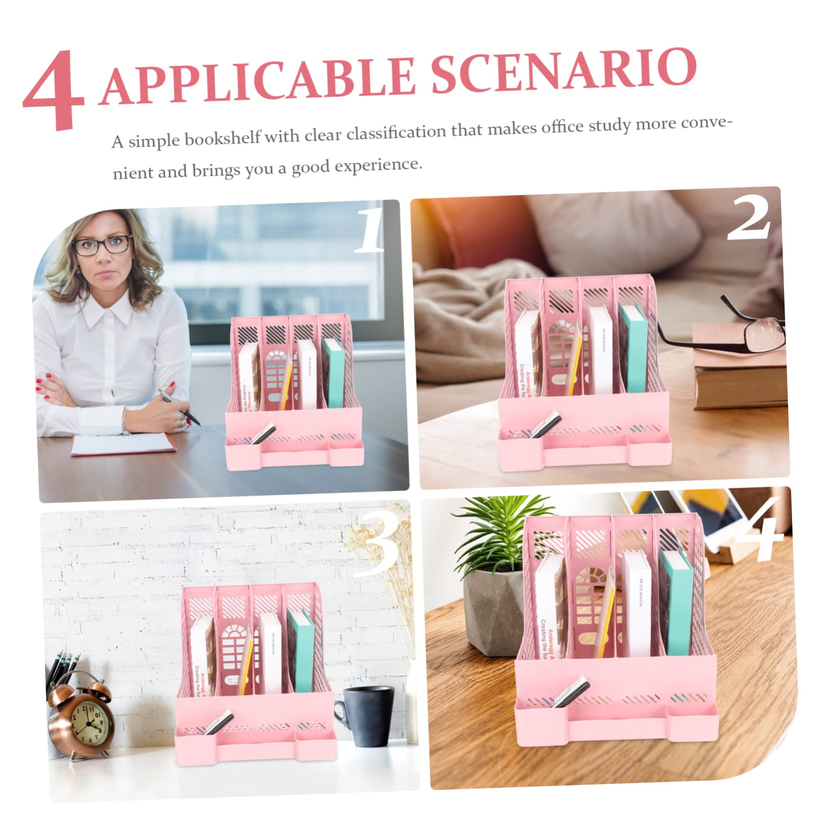 Caja De Almacenamiento De Archivos, Revistero De Estudio, Archivador Multifunción, Organizador De Archivos De Sobremesa, Archivador De Sobremesa, Organizador De Carpetas De