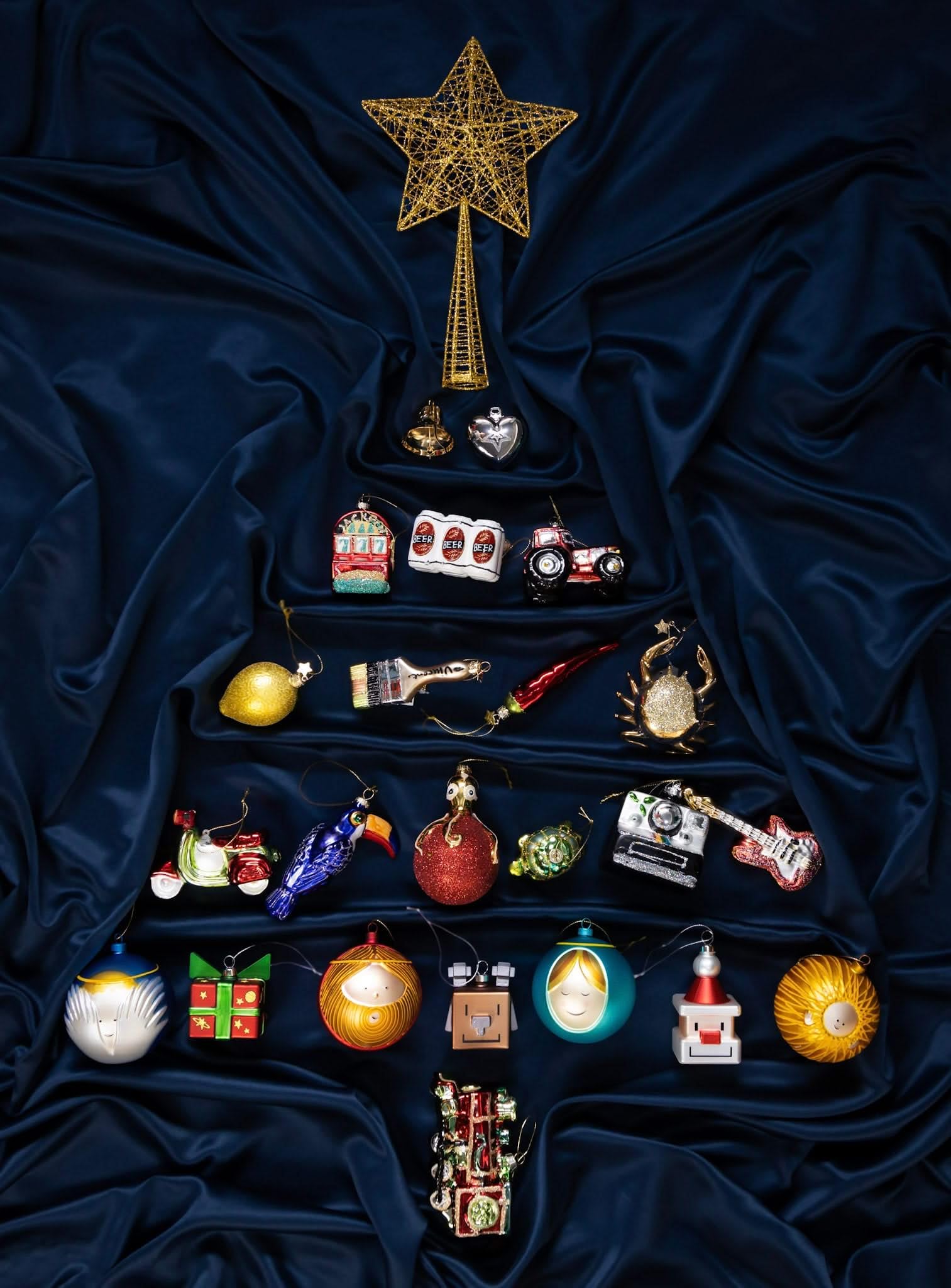 Alessi Santa Cube, Decorazione Natale, szkło, wielokolorowe, One Size