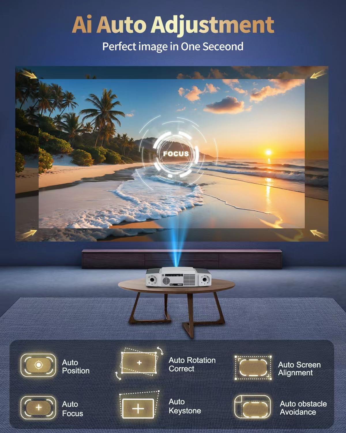 Amazon.com: Dess C5 Enterprise GTV Projector,4K Projector With