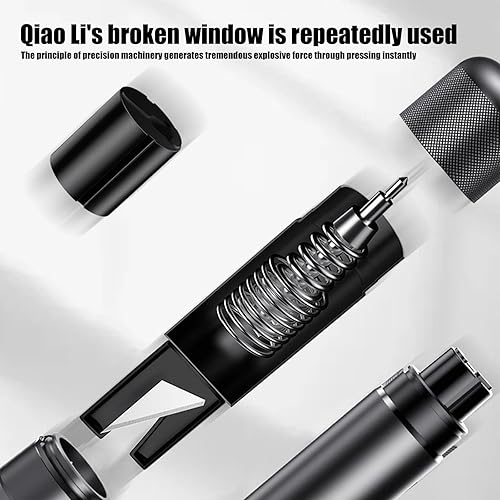 Miniatura 5 de 1 martillo de seguridad para automóvil, martillo de escape, máquina multifuncional para romper ventanas, cinturón de seguridad cortador, herramienta