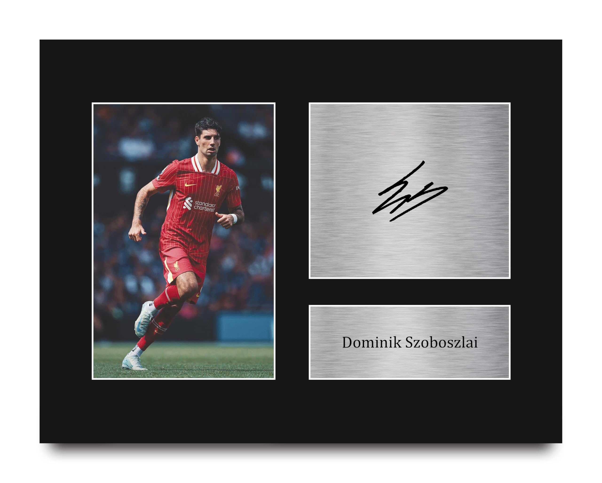 HWC Trading Dominik Szoboszlai Liverpool Gifts Printed Signed Autograph Picture for Soccer Fans and Supporters - US Letter Size