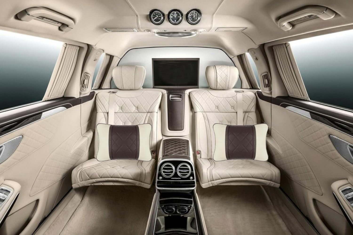 Lumbar Support Pillows for Car Automotive Seat Cushions Lower Back Pillow for Mercedes Benz Maybach S-Class Waist Pillow Car Accessories