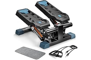 Advanced Mini Stepper with Resistance Bands for Home Workouts