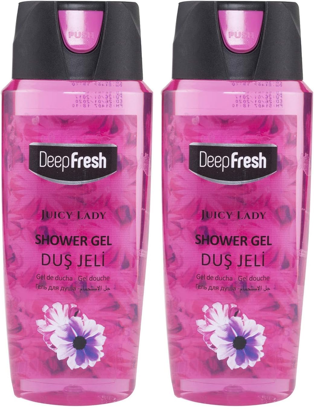 Deep Fresh Pratik Kapaklı Duş Jeli Juicy Lady (500 ml) (2 paketi)