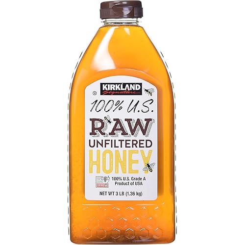 Kirkland Signature Kirkland Signature Raw Unfiltered USA Honey (48 OZ/ 3 LBS), 48 oz(Pack of 1)