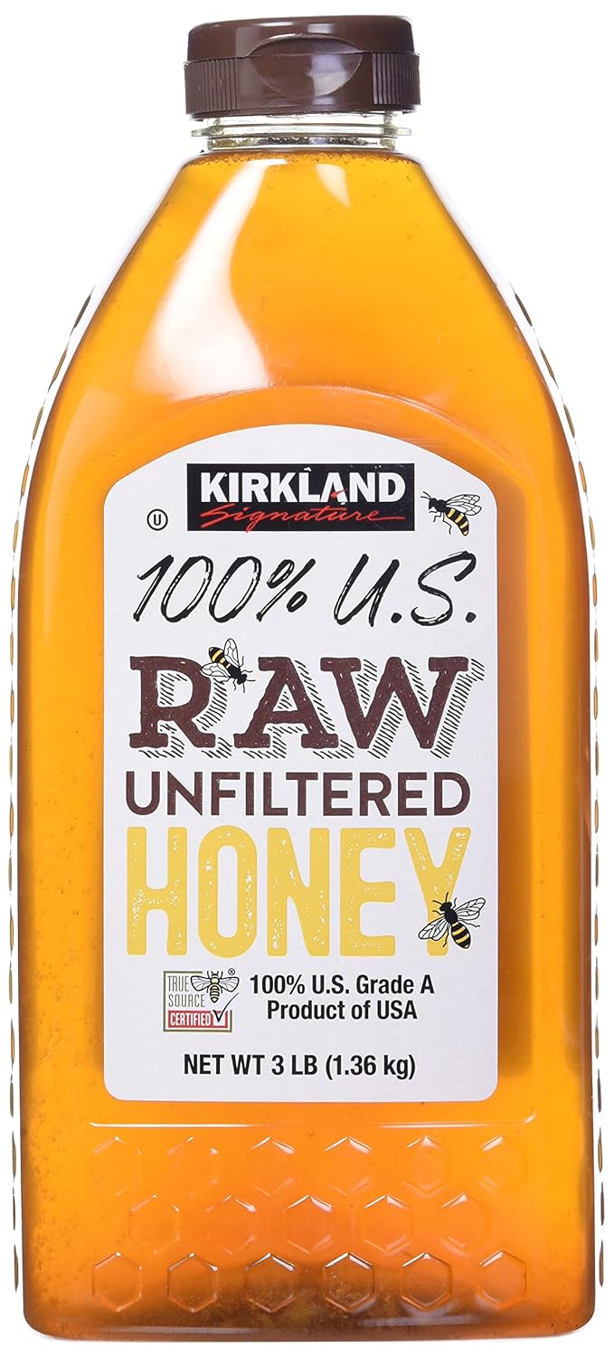 Kirkland Signature Kirkland Signature Raw Unfiltered USA Honey (48 OZ/ 3 LBS), 48 oz(Pack of 1)