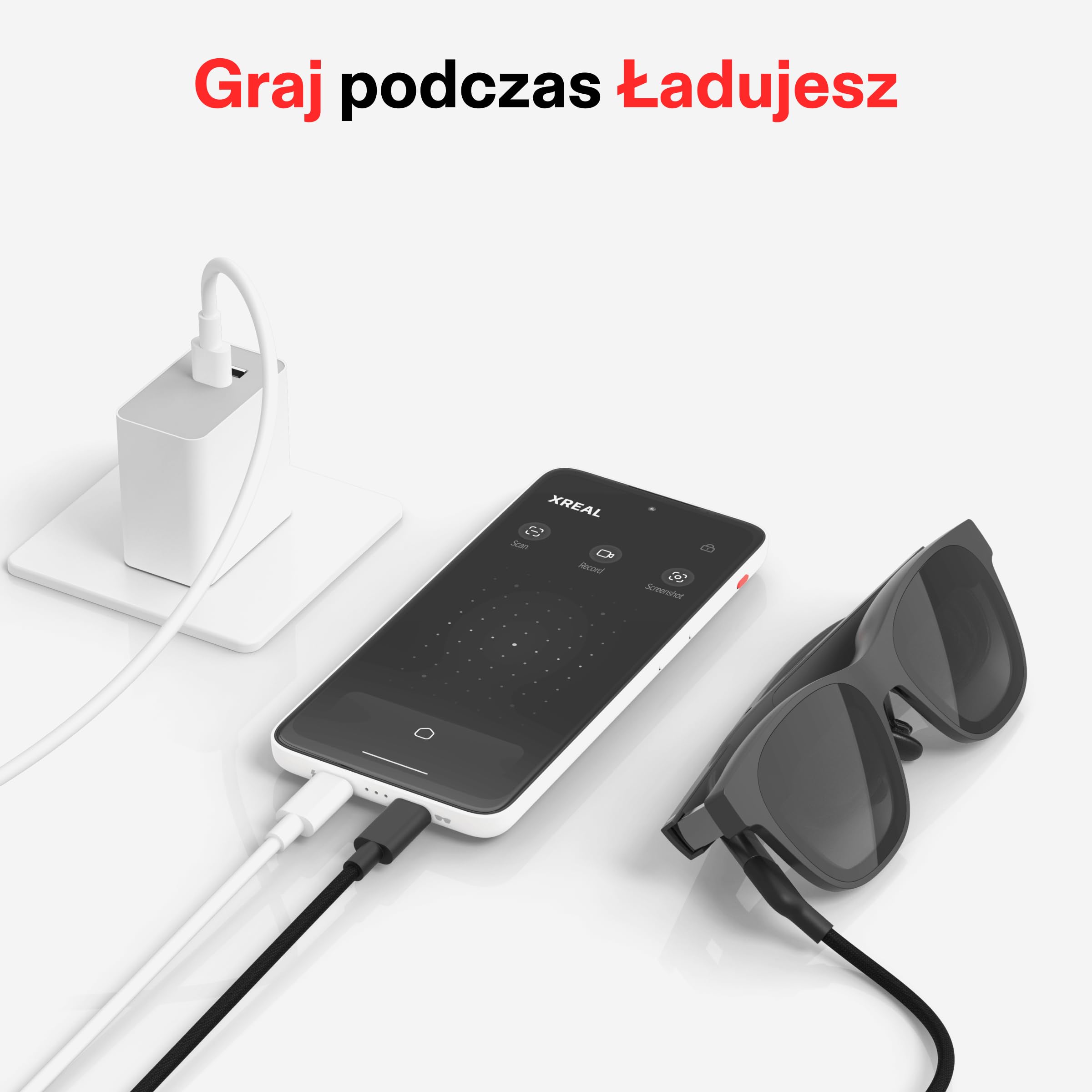 XREAL Beam Pro (WiFi: 8G+256G), Urządzenie do Obliczeń Przestrzennych dla XREAL AR Okularów, Kamera 3D 50MP, Wyświetlacz 1080p 90 Hz, System Android14 NebulaOS+Google Play, WiFi 6, Bluetooth 5.2
