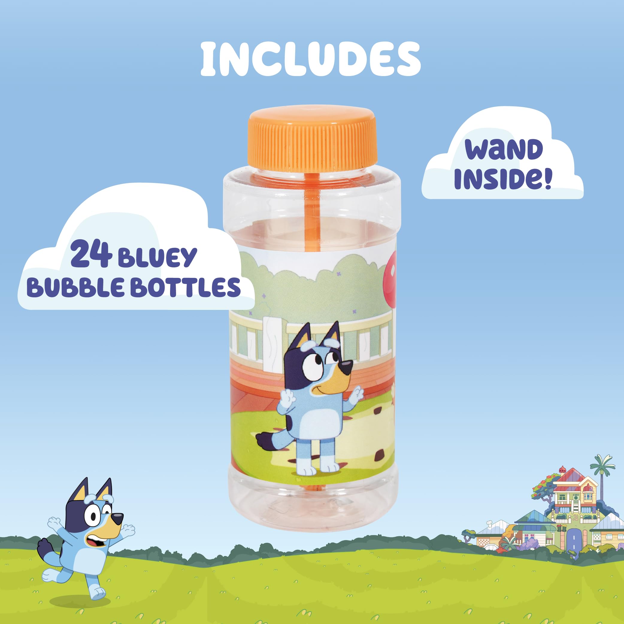 BLUEY 4-Ounce Bubbles Party Toy with Wand (Pack of 24)