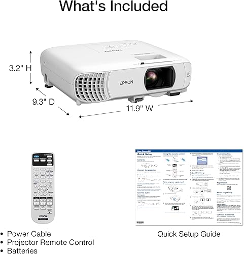 Miniatura 7 de Epson Home Cinema 980 Proyector 3LCD de 3 chips 1080p, 4,000 lúmenes de brillo de color y blanco, transmisión/juegos/cine en casa, altavoz