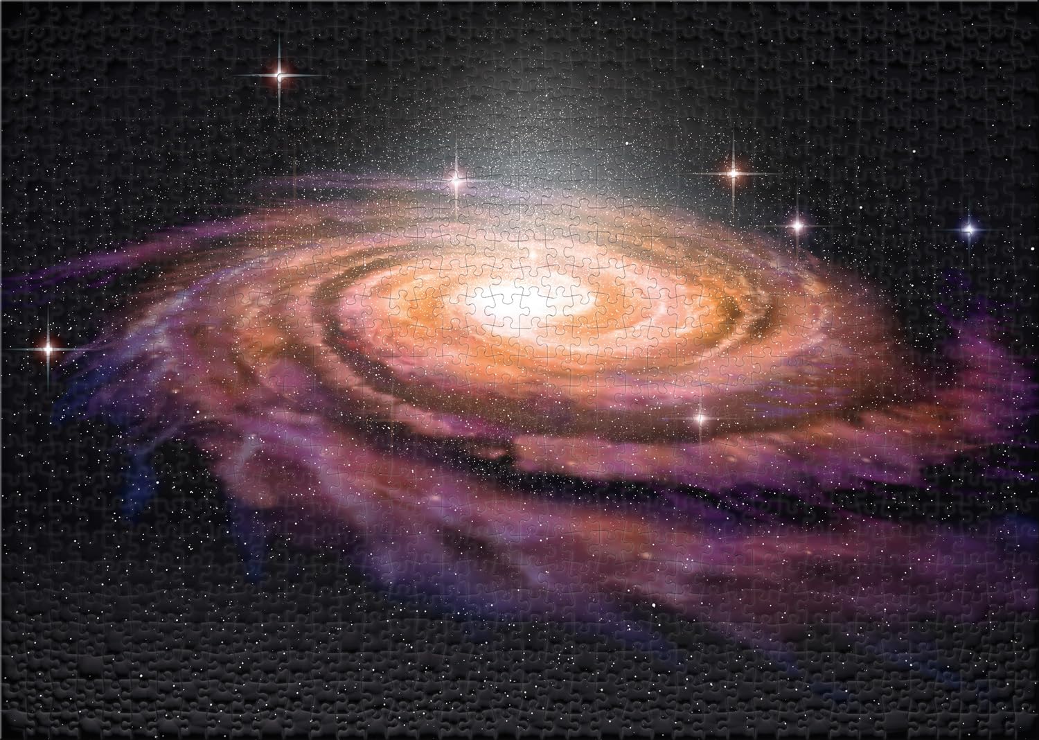 Ulmer Puzzleschmiede - Puzzle Galaxie 2000 pièces - Espace & Univers - Nébuleuse d'Andromède, Astronomie, Spectaculaire galaxie spirale 3D