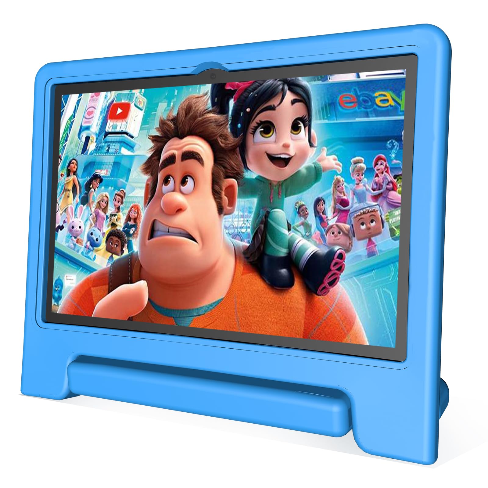 JREN Tablet for Kids｜10 Inch 64GB Android 14｜Octa-core｜64GB｜WiFi ｜Bluetooth｜Parental Control｜Kids Content｜Children Tabletas Blue