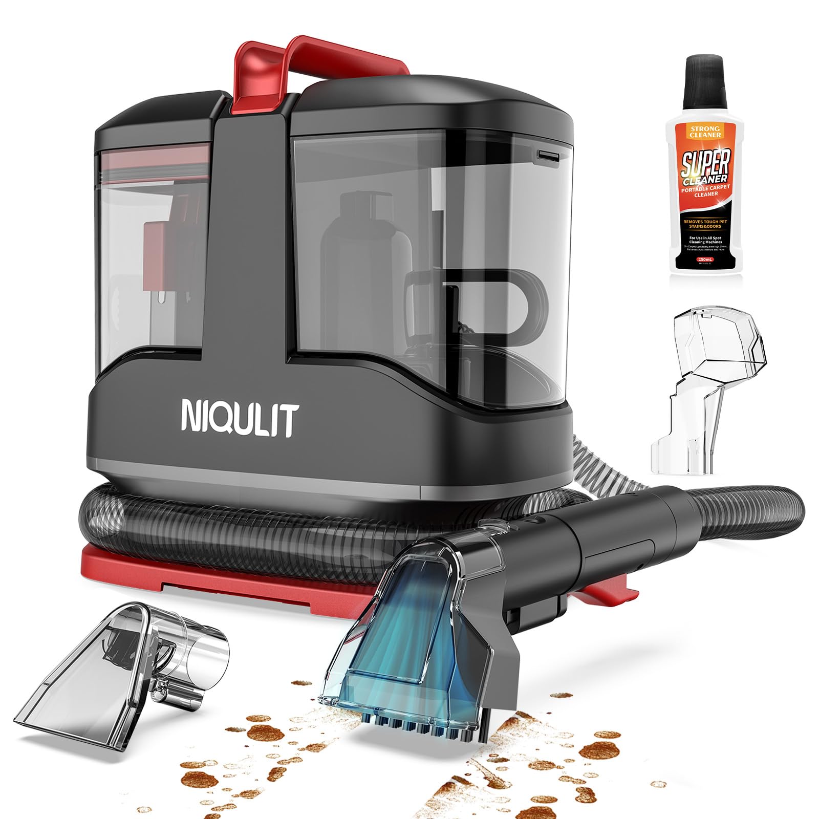 Portable Spot Cleaner Machine for Carpet and Upholstery - 15Kpa Deep Spot Cleaning (Morrrer C3)