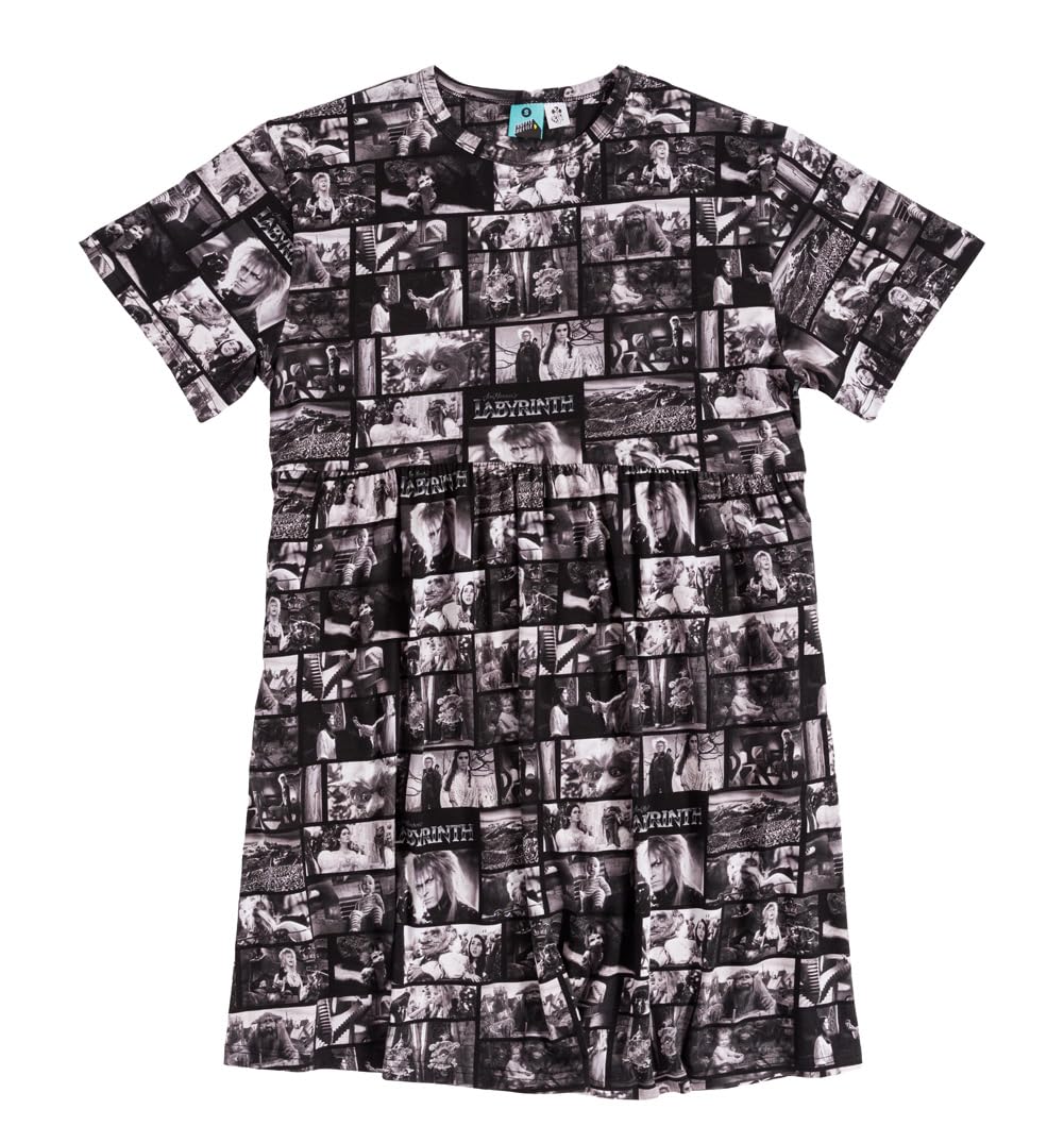 TruffleShuffle Labyrinth Movie Reel Black Smock Dress