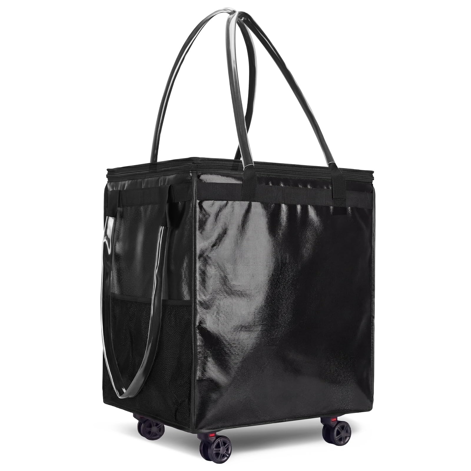Fanwoli Fanwoli Rolling Grocery Bag on Wheels,66L Rolling Shopping Bag Bigger Wheel