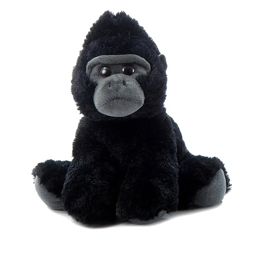 The Petting Zoo Gorilla Stuffed Animal, Gifts for Kids, Wild Onez Zoo Animals, Gorilla Plush Toy 9 inches