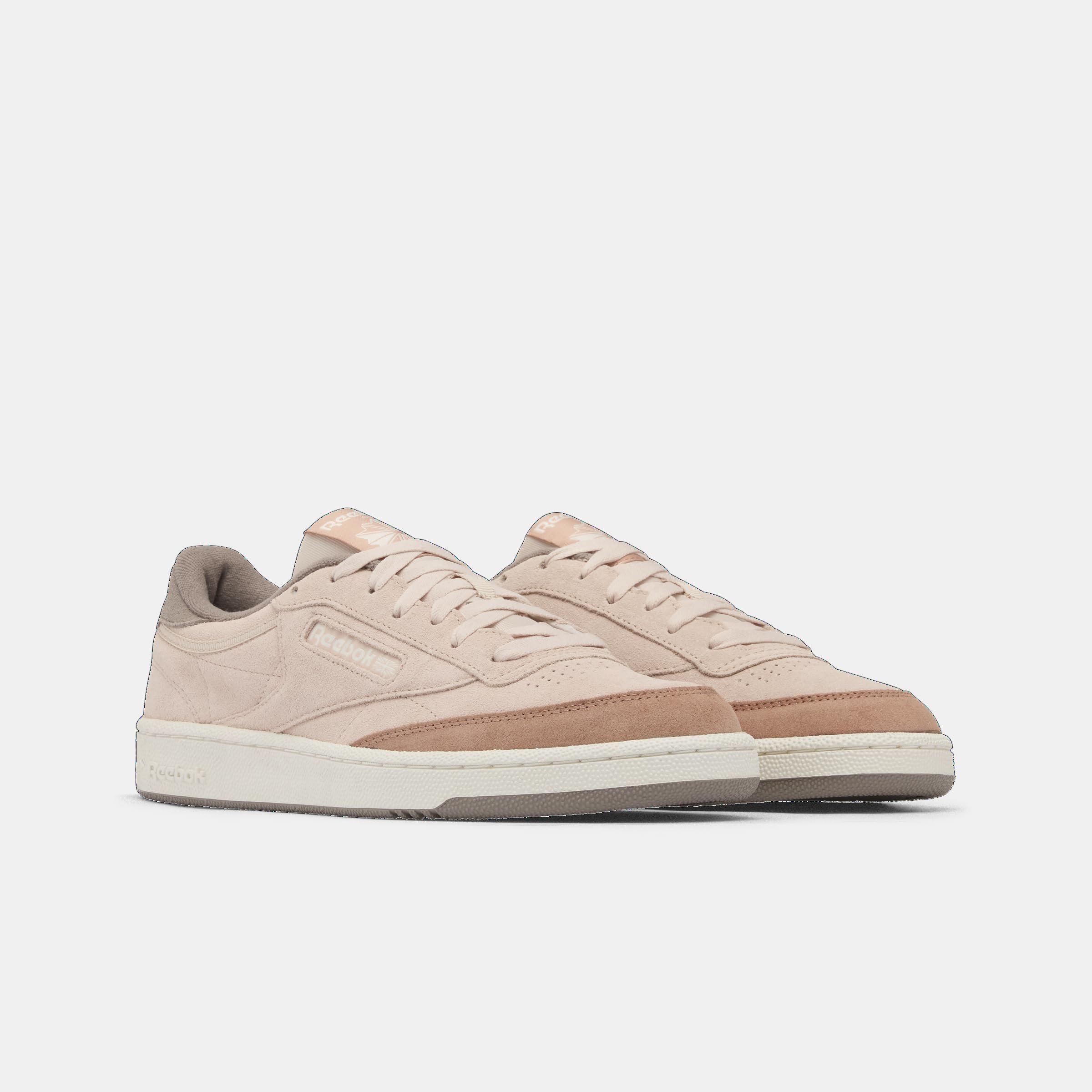Reebok Scarpe da Ginnastica Unisex Club C 85, MUTEDCLAY/GRITTYGREY/PINKCLAY, 38,5 EU, Mutedclay Grigio Grigio Argilla Rosa, 38.5 EU