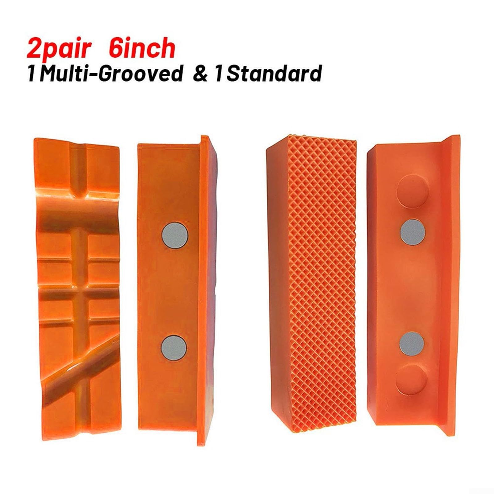Mâchoires magnétiques de qualité professionnelle pour maintenir efficacement les matériaux délicats en place (15,2 cm, orange)