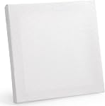 Tosnail 36-Pack Mini Stretched Canvas Panels, 4 x 4 Inches Small Square Canvas Boards for Painting Party, Arts and Crafts