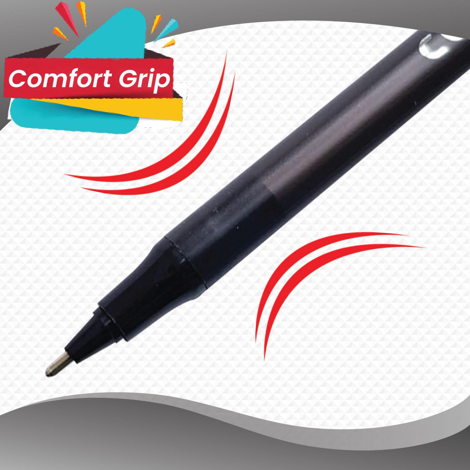 Penna A Sfera Scorrevole CLARO Arrow - Penne A Sfera Retrattili, Colore Nero, Punta Fine (0,7 Mm), Confezione Da 10, Penne A Sfera Lisce, Perfette Per Scuola, Ufficio, Casa Penna A Sfera Per Scrivere