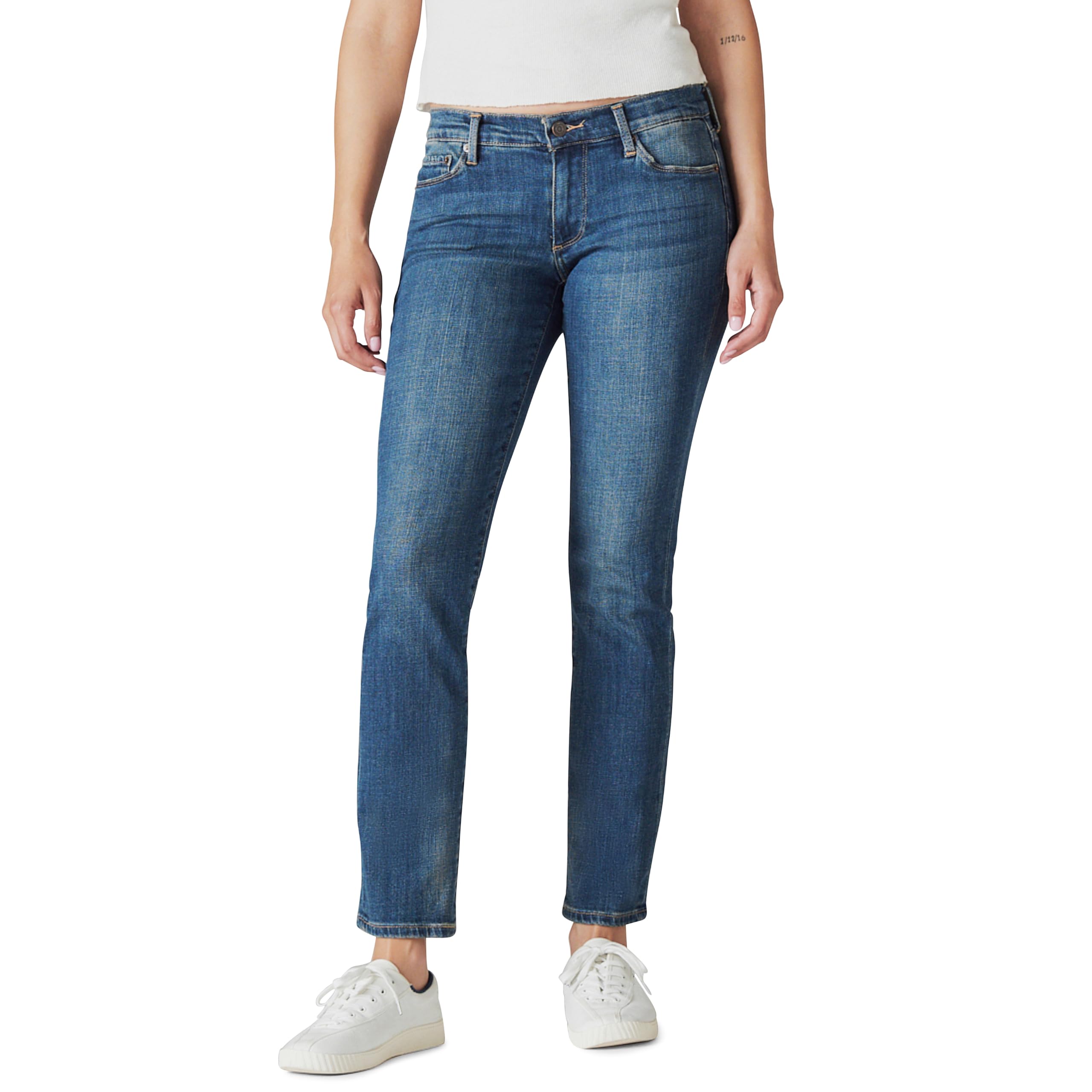 Lucky BrandWomens Mid Rise Sweet Straight Jeans