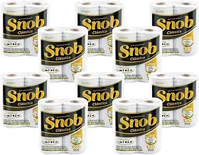 Snob Papel Toalha Cozinha Folha Dupla C/ 20 Rolos - 1200 Fls